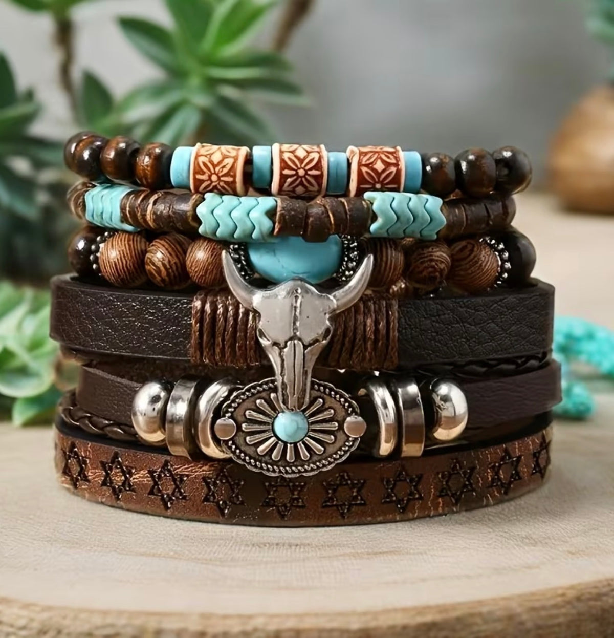Mens Leather Cuffs