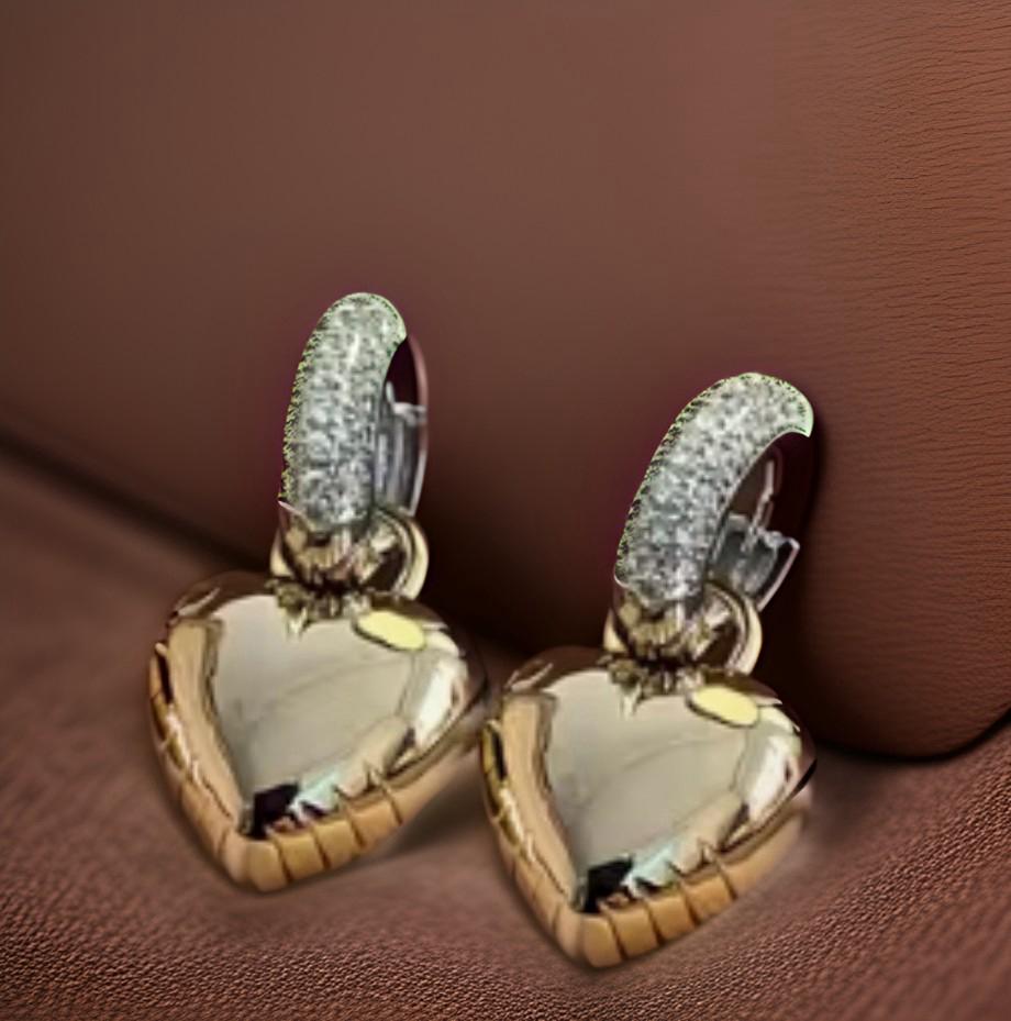 Golden Heart Earrings