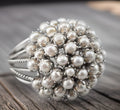 Pearl Cluster Cocktail Ring
