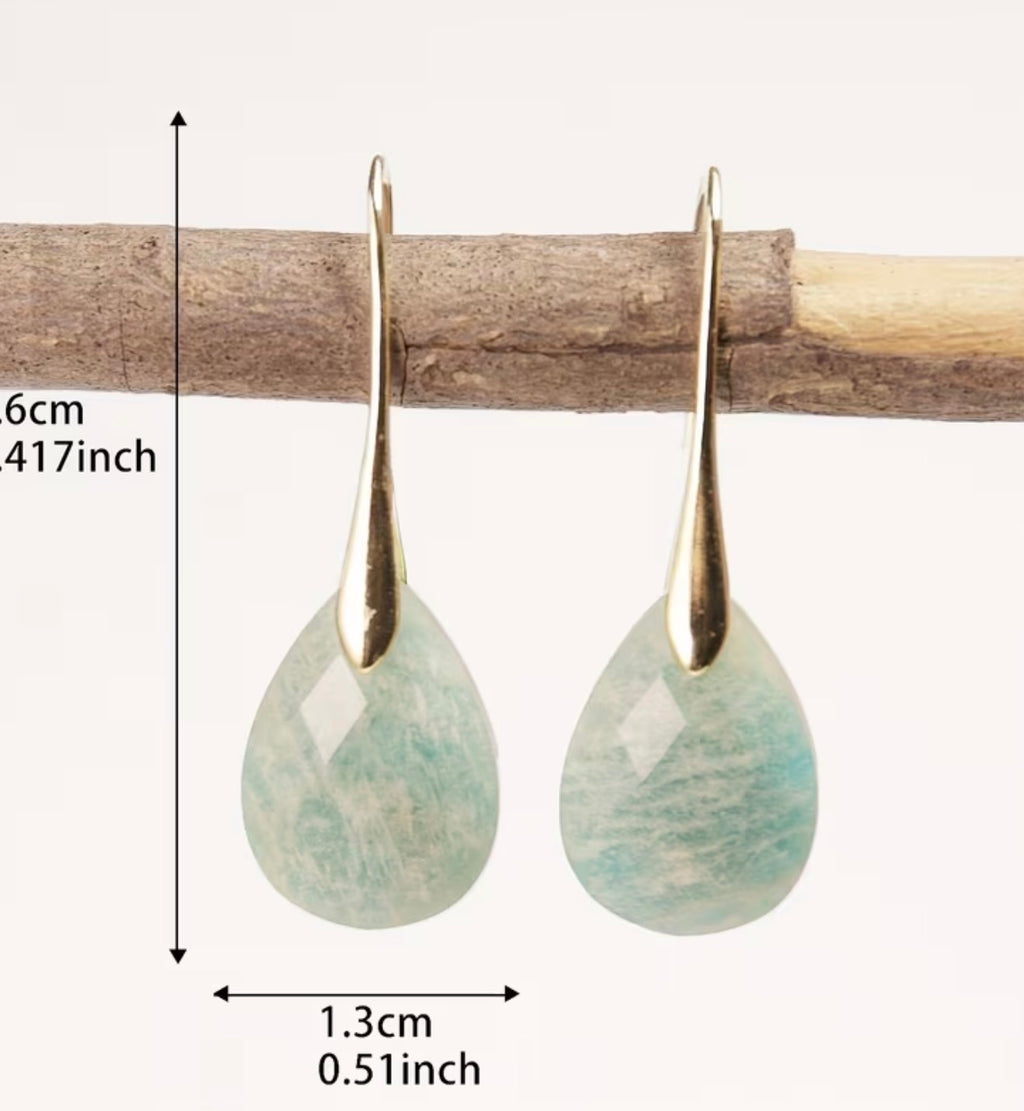 Handmade Water Drop Earrings