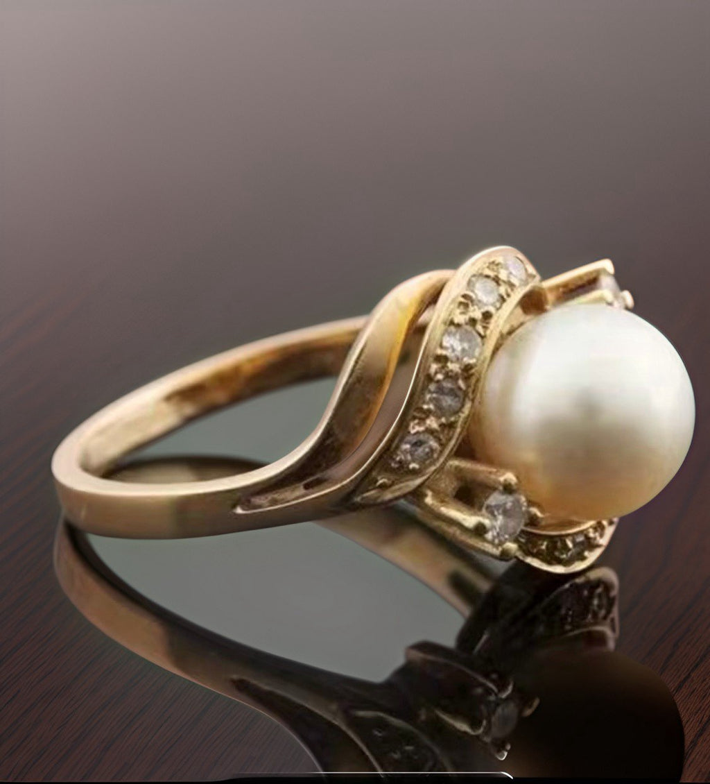 Proud Pearl Wedding Ring