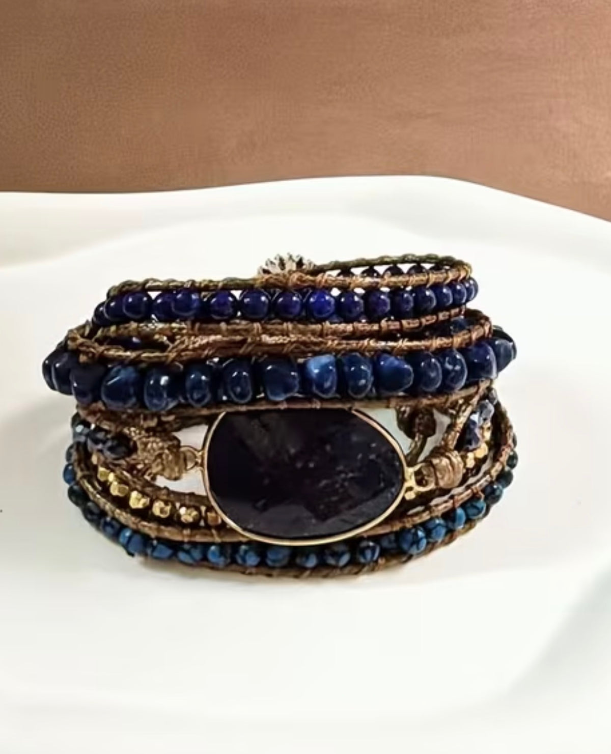 Womens Maxi Jewelled Wrap Bracelet