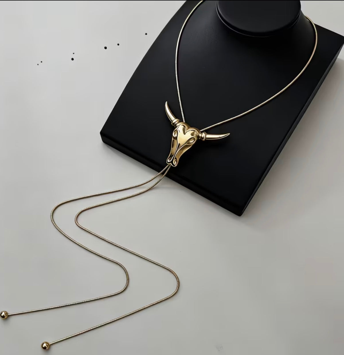 Longhorn Maxi Bolo Necklace
