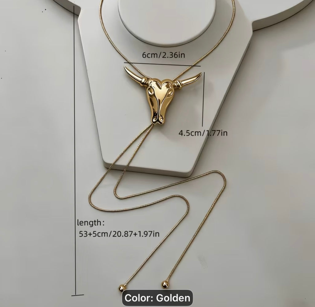 Longhorn Maxi Bolo Necklace