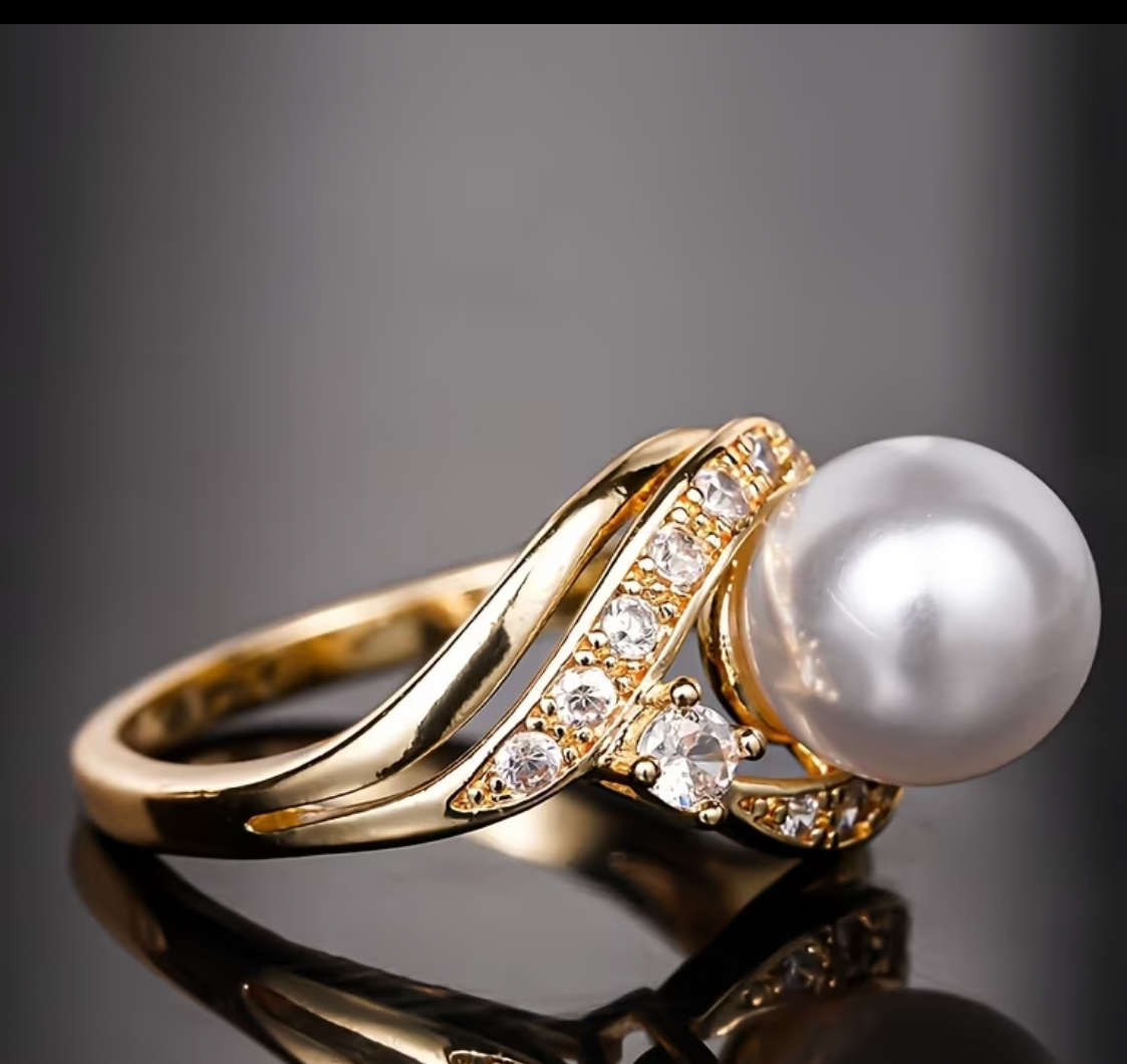 Proud Pearl Wedding Ring