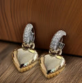 Golden Heart Earrings