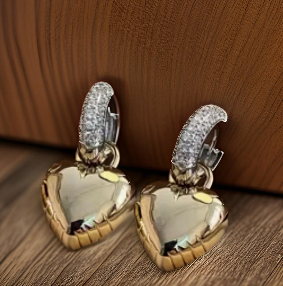 Golden Heart Earrings