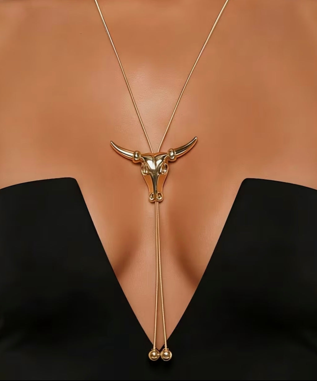 Longhorn Maxi Bolo Necklace