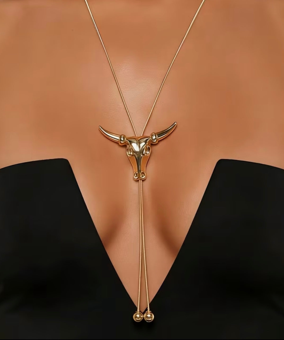 Longhorn Maxi Bolo Necklace