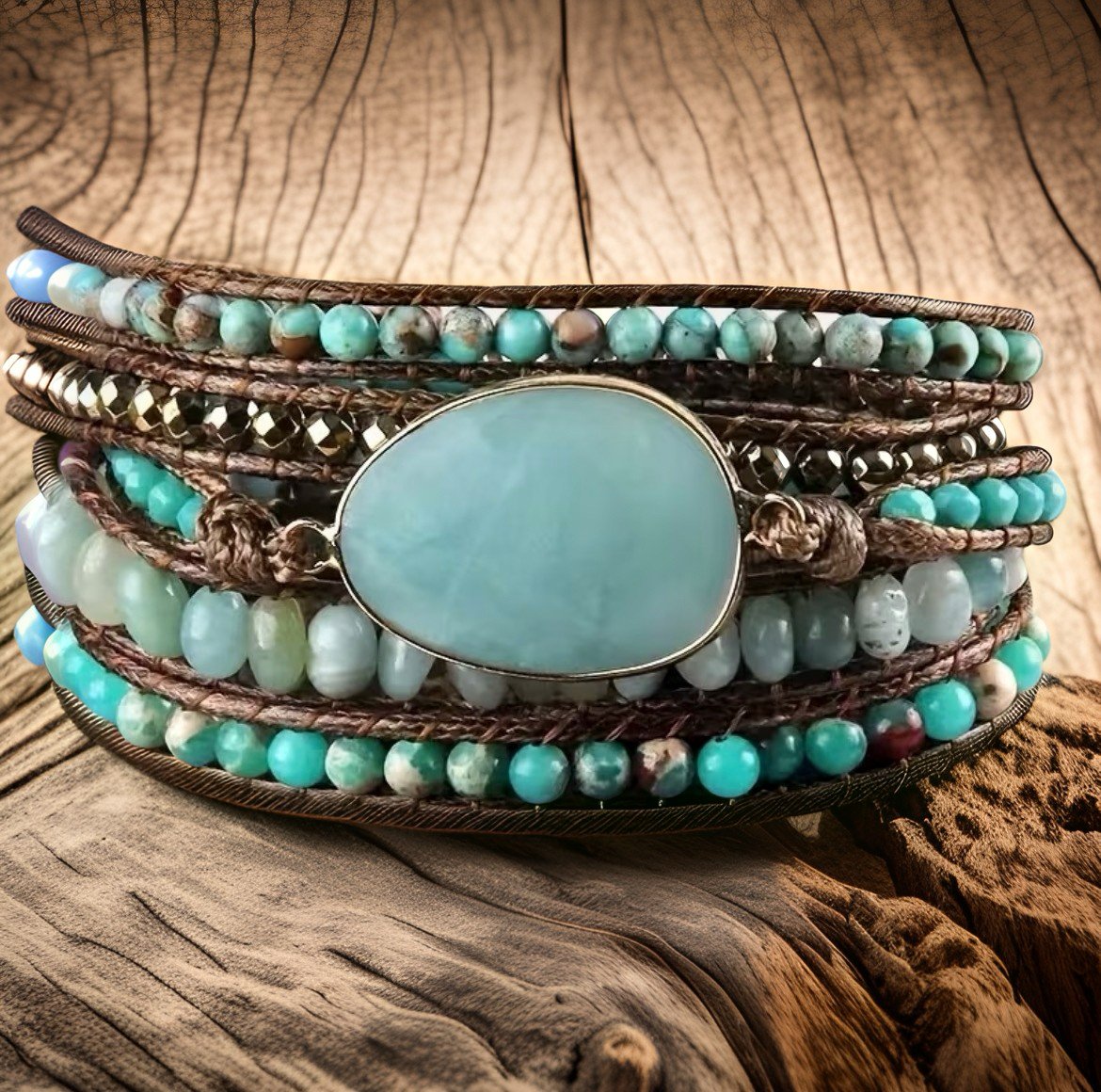 Bohemian Jewelled Wrap Bracelet