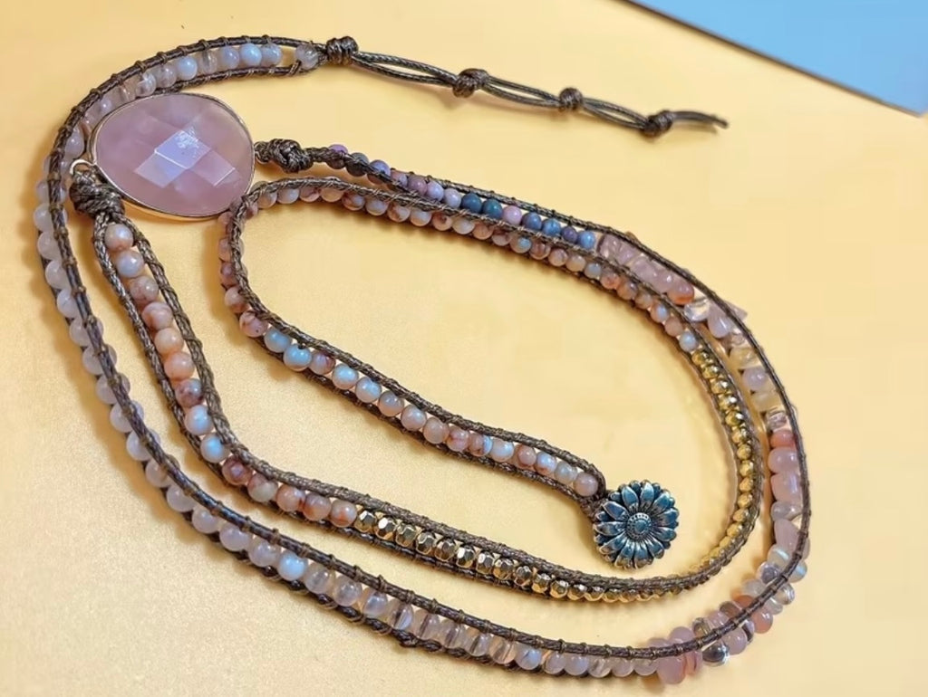 Premium Hand Beaded Wrap Cuff Bracelet